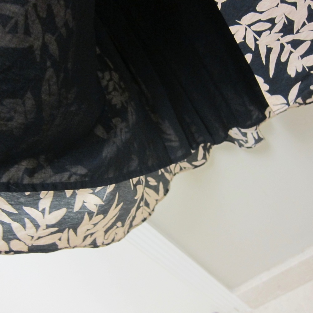 NEW! ba&sh Tabby Wrap Dress Black & Beige Print Midi Length + ba&sh Tote - XS - Picture 8 of 17